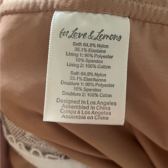 For Love And Lemons Lace-Up Bodysuit - Picture 7 of 7